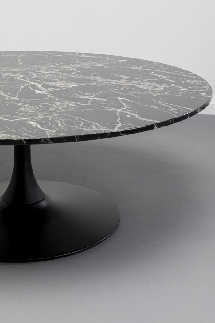 MASA DE CAFEA SCHICKERIA MARBLE NEGRU Ø110 CM