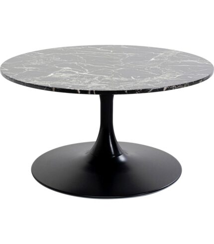 MASA DE CAFEA SCHICKERIA MARBLE NEGRU Ø80 CM