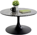 MASA DE CAFEA SCHICKERIA MARBLE NEGRU Ø80 CM