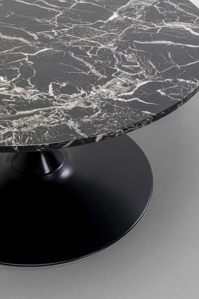 MASA DE CAFEA SCHICKERIA MARBLE NEGRU Ø80 CM