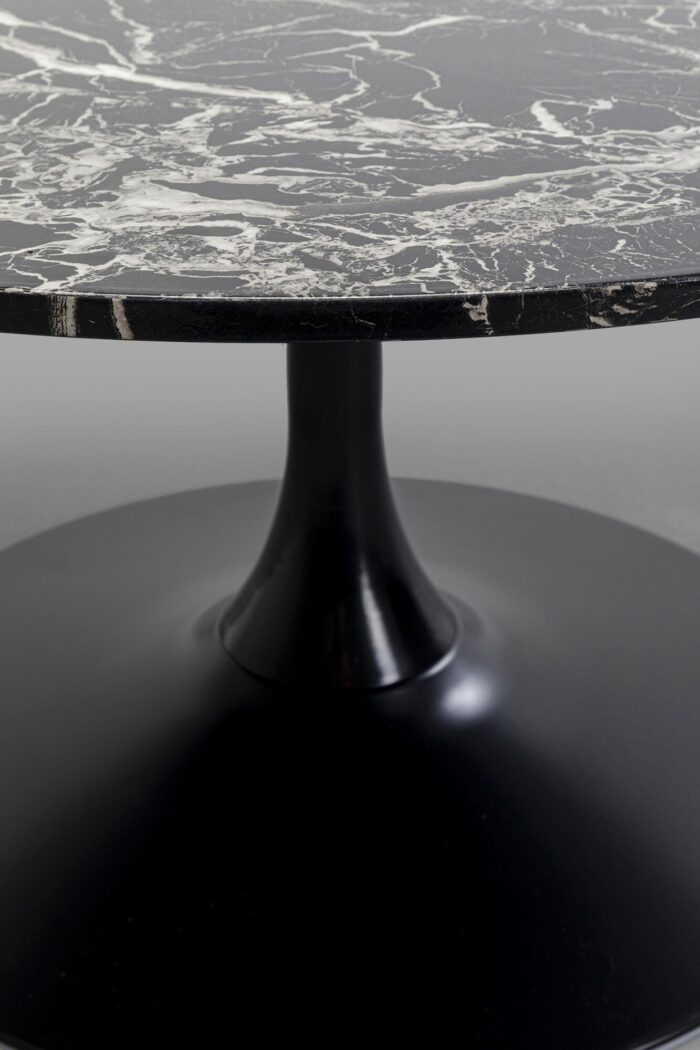 MASA DE CAFEA SCHICKERIA MARBLE NEGRU Ø80 CM