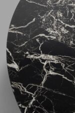 MASA DE CAFEA SCHICKERIA MARBLE NEGRU Ø80 CM