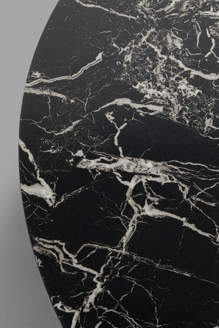 MASA DE CAFEA SCHICKERIA MARBLE NEGRU Ø80 CM