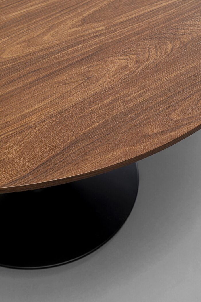 MASA DE CAFEA ROTUNDA NEAGRA/MARO Ø80 CM SCHICKERIA WALNUT