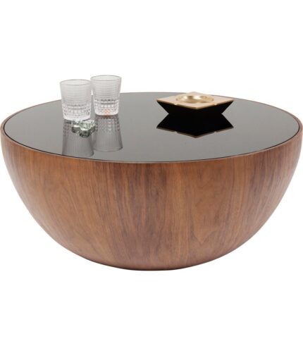 MASA DE CAFEA TEAR DROPS WALNUT Ø80CM