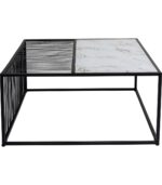MASA DE CAFEA CU BLAT DE STICLA TWICE 80X80 CM