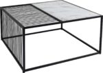 MASA DE CAFEA CU BLAT DE STICLA TWICE 80X80 CM