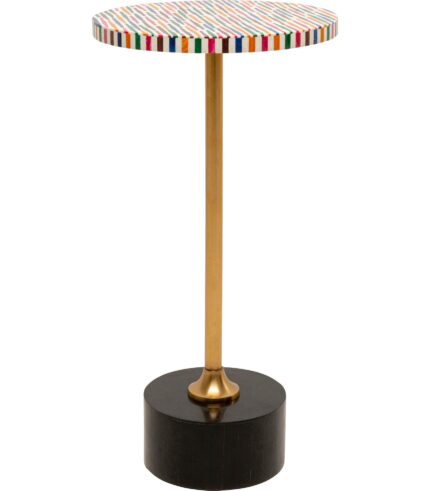 MASUTA LATERALA ROTUNDA MULTICOLORA Ø25 CM DOMERO STICKS