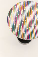 MASUTA LATERALA ROTUNDA MULTICOLORA Ø25 CM DOMERO STICKS