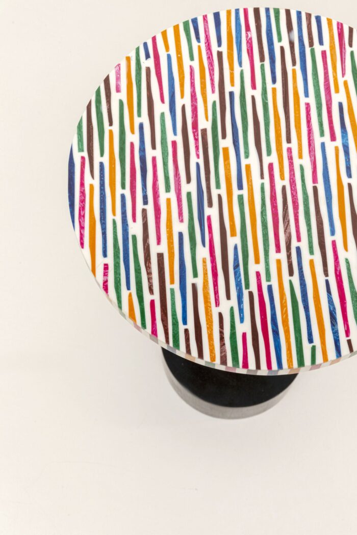 MASUTA LATERALA ROTUNDA MULTICOLORA Ø25 CM DOMERO STICKS