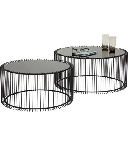 SET 2 MASUTE DE CAFEA WIRE NEGRU