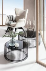SET 2 MASUTE DE CAFEA WIRE NEGRU