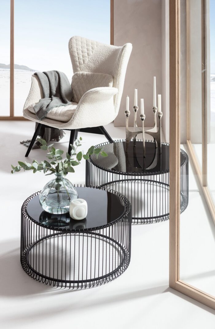 SET 2 MASUTE DE CAFEA WIRE NEGRU