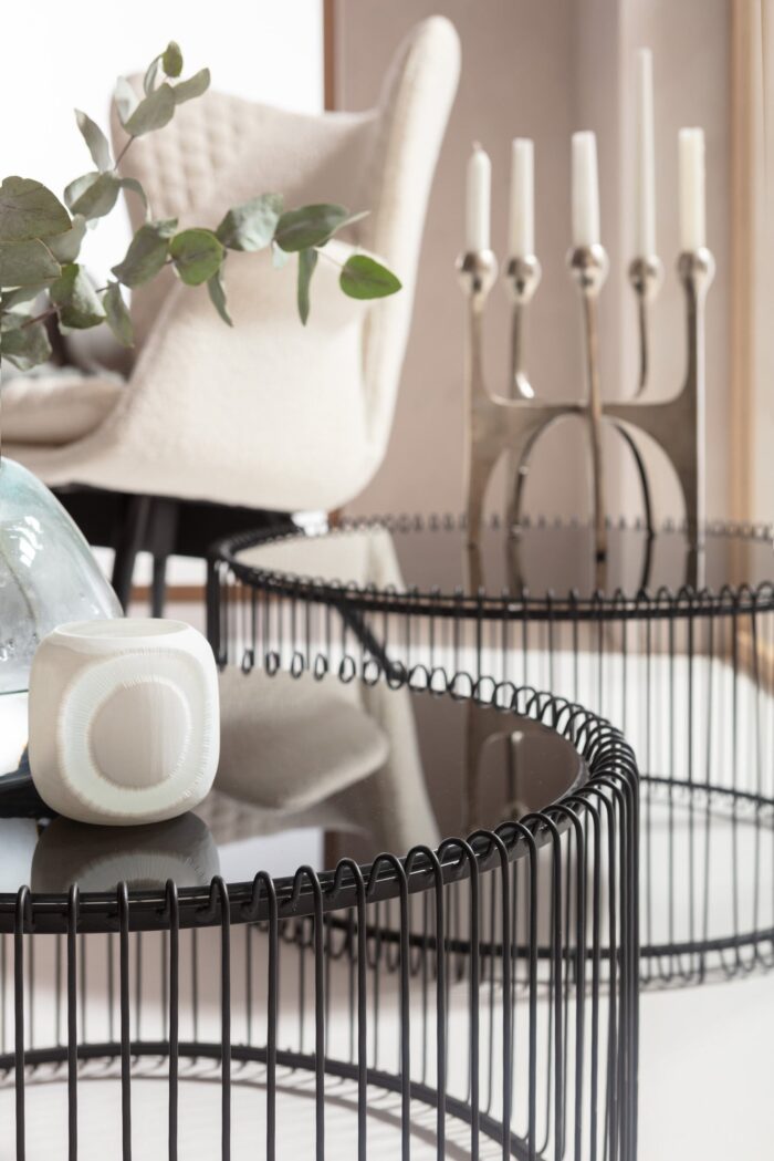 SET 2 MASUTE DE CAFEA WIRE NEGRU