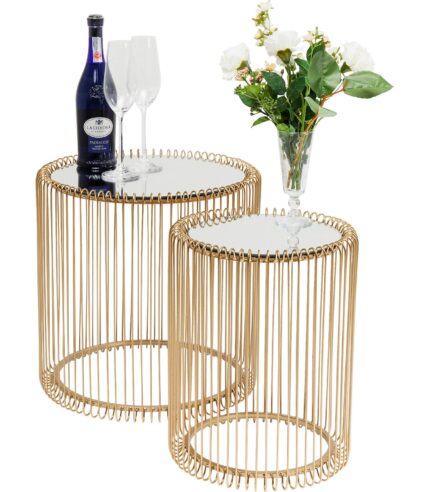SET 2 MASUTE DE CAFEA WIRE BRASS AURII