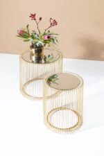 SET 2 MASUTE DE CAFEA WIRE BRASS AURII