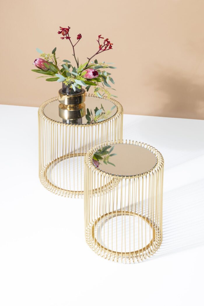 SET 2 MASUTE DE CAFEA WIRE BRASS AURII