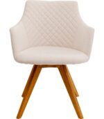 SCAUN ROTATIV COCO WOOD CREM