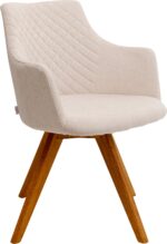 SCAUN ROTATIV COCO WOOD CREM