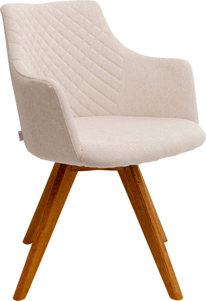 SCAUN ROTATIV COCO WOOD CREM