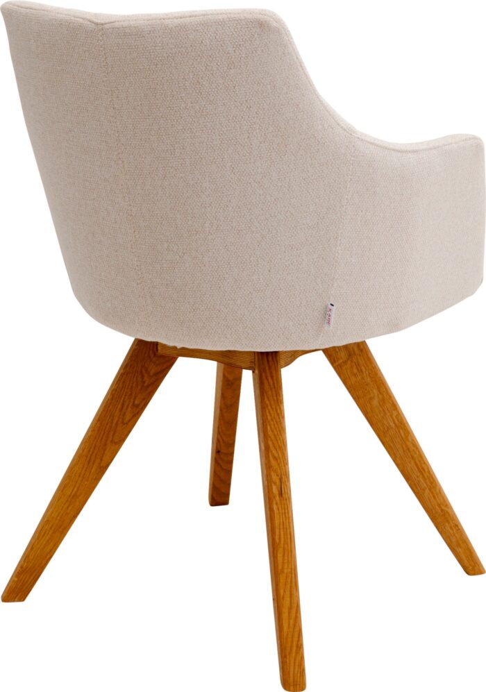 SCAUN ROTATIV COCO WOOD CREM
