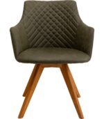 SCAUN ROTATIV COCO WOOD VERDE