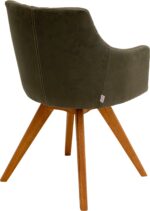 SCAUN ROTATIV COCO WOOD VERDE