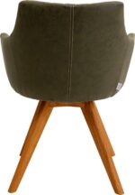 SCAUN ROTATIV COCO WOOD VERDE