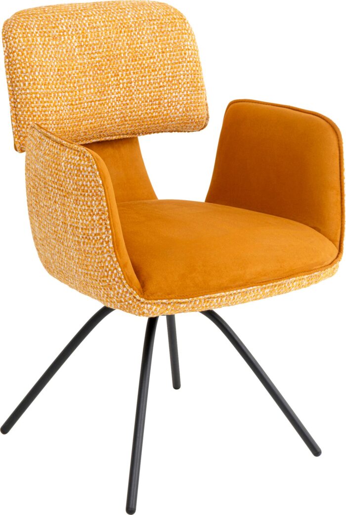 SCAUN ROTATIV CU COTIERE HELLI YELLOW