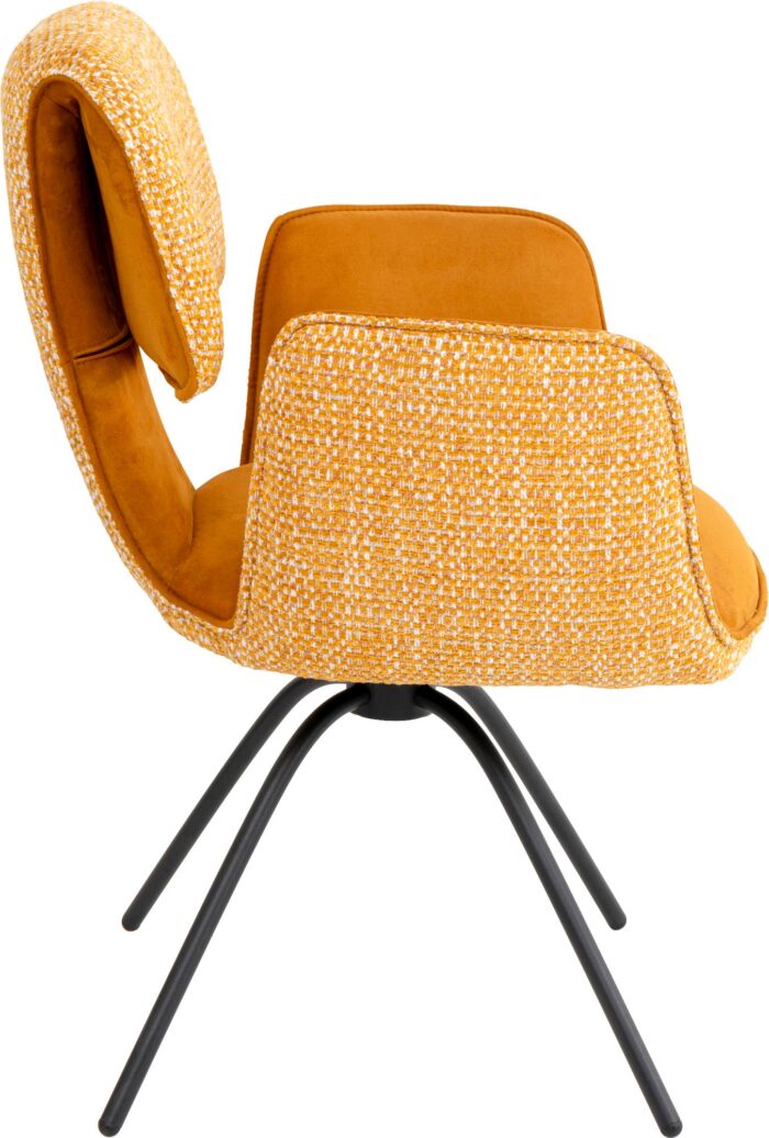 SCAUN ROTATIV CU COTIERE HELLI YELLOW