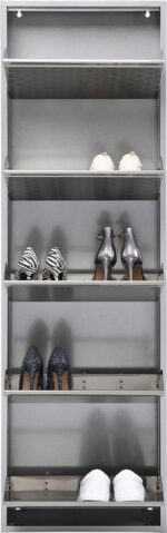PANTOFAR CARUSO 5 ARGINTIU BRUSHED
