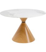 MASĂ CONO DIN CERAMICĂ, STEJAR, Ø120CM
