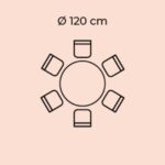 MASĂ CONO STEJAR Ø120CM