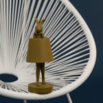 VEIOZĂ ANIMAL RABBIT LED VERDE 29 CM