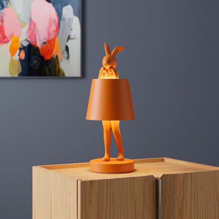 VEIOZĂ ANIMAL RABBIT LED PORTOCALIU 29 CM