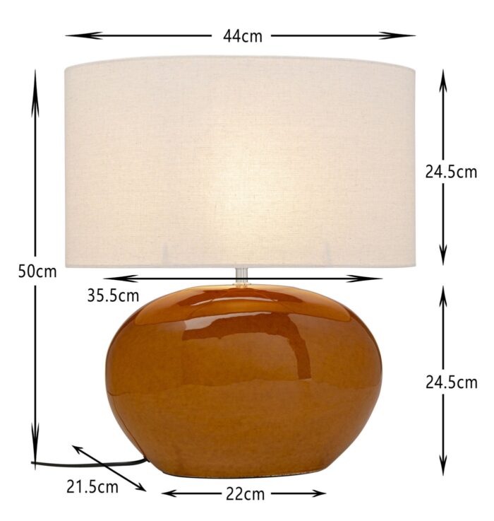 LAMPĂ DE MASĂ BEO RUST 50CM