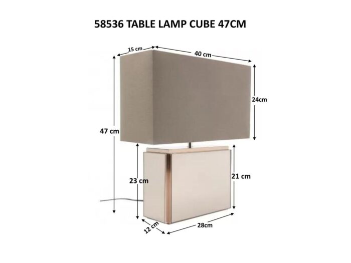 LAMPĂ DE MASĂ CUB 47CM