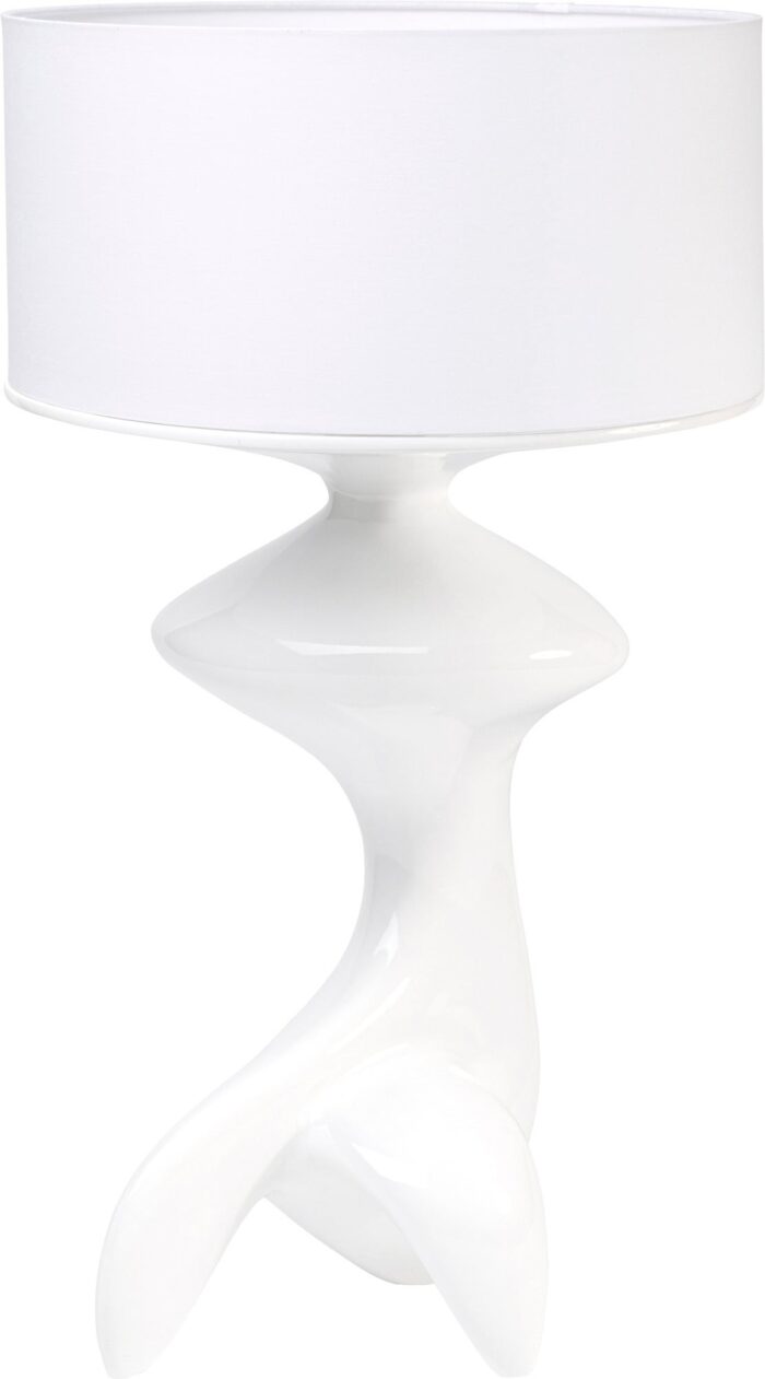 LAMPĂ DE MASĂ FLOW FIGURE ALBĂ 68CM