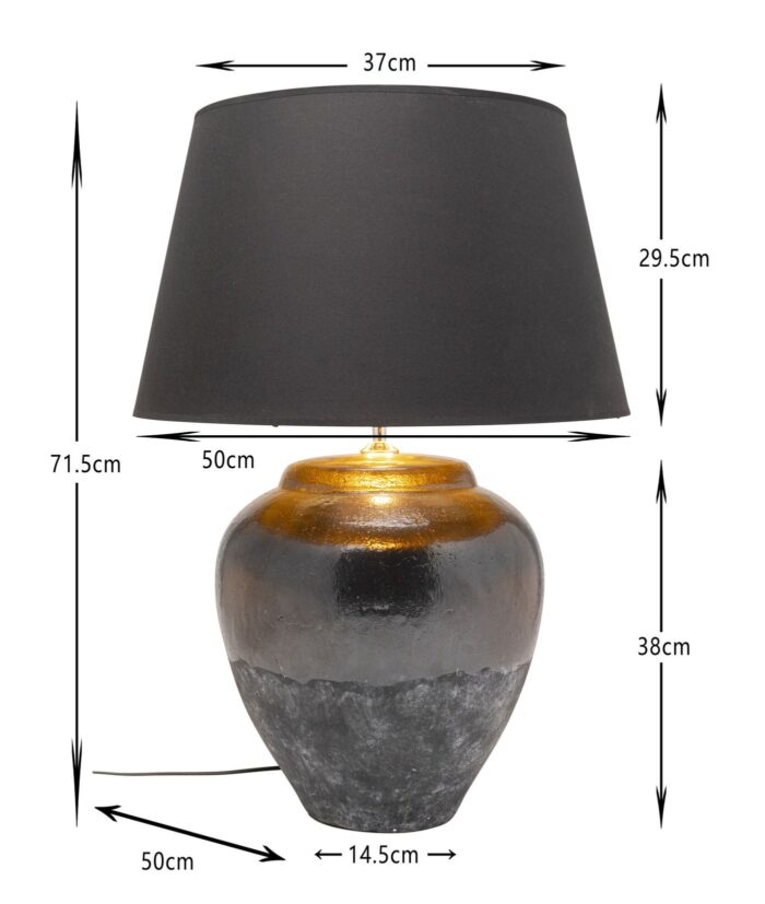 LAMPĂ DE MASĂ LUMA ALBASTRU ÎNCHIS 71CM