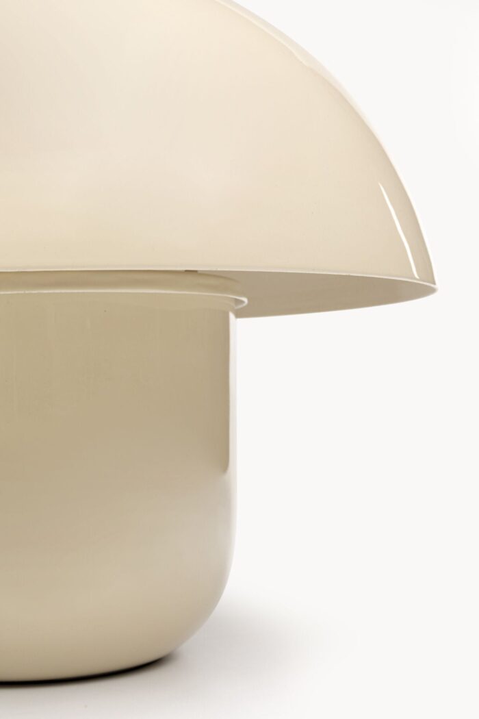 VEIOZĂ MUSHROOM SHINY ECRU 27CM