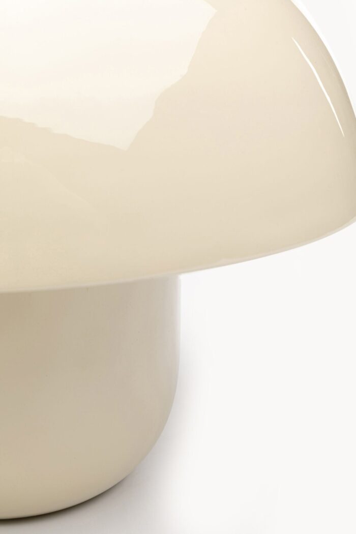 VEIOZĂ MUSHROOM SHINY ECRU 27CM