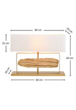 LAMPĂ DE MASĂ NATURE GOLD 60CM