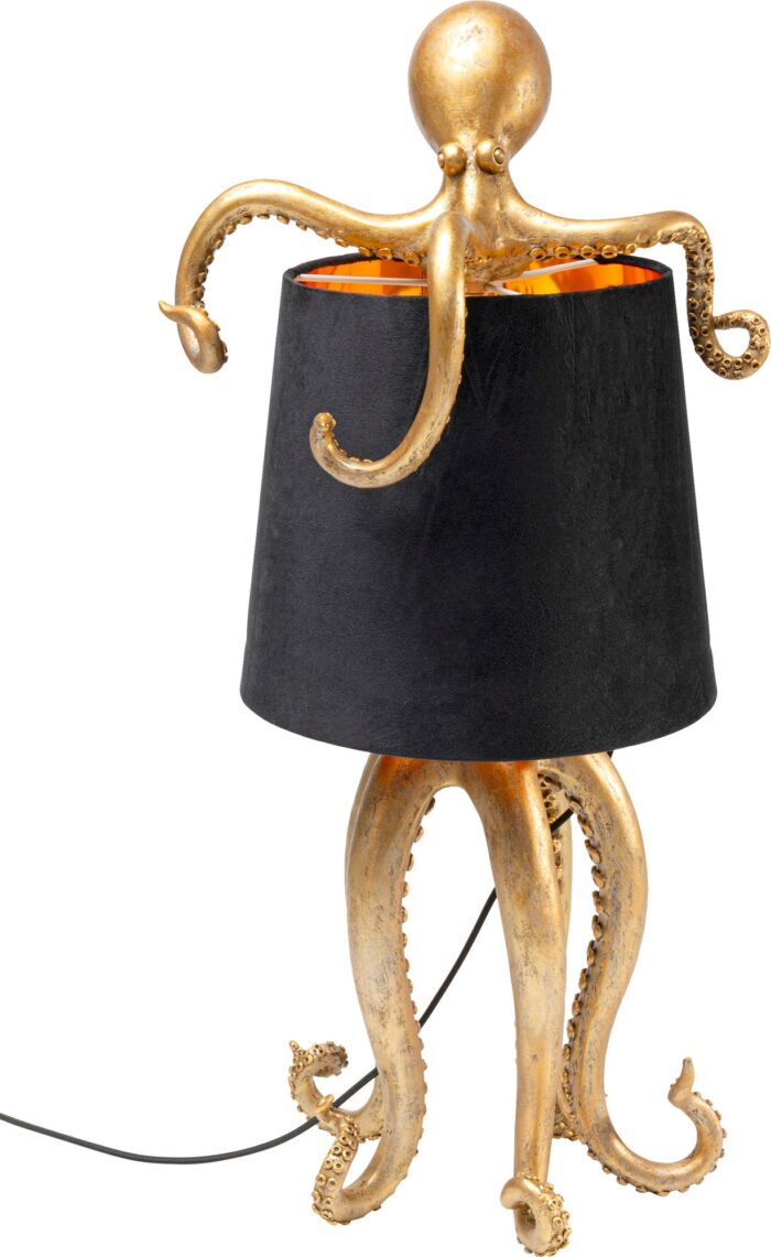 LAMPĂ DE MASĂ OCTOPUS AURIU/NEGRU 60CM