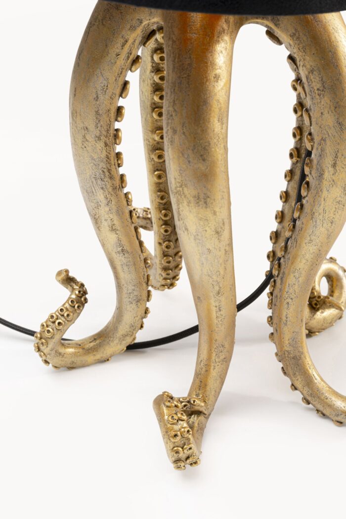 LAMPĂ DE MASĂ OCTOPUS AURIU/NEGRU 60CM