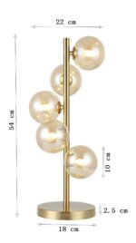 VEIOZĂ SCALA BALLS BRASS 54CM
