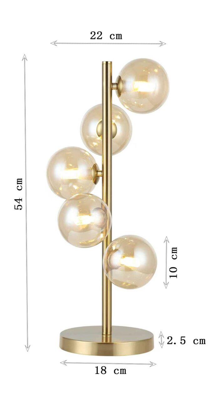 VEIOZĂ SCALA BALLS BRASS 54CM