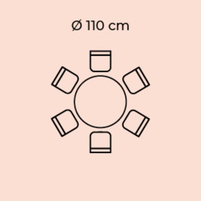 MASA SCHICKERIA ROZ Ø110CM