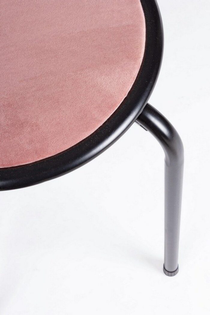 Taburet Amal Catifea Blush