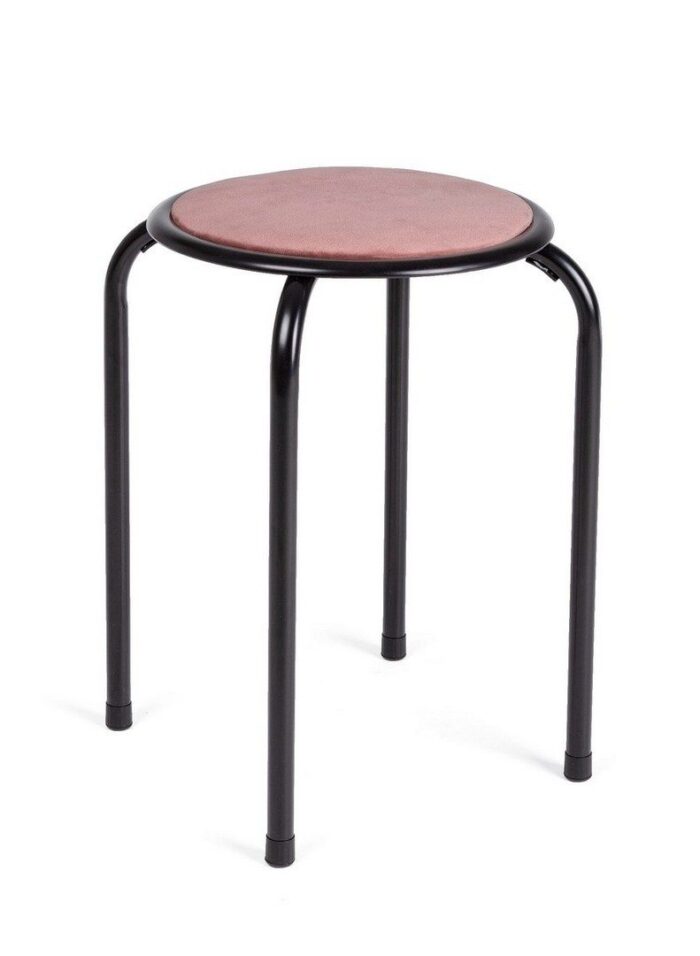 Taburet Amal Catifea Blush