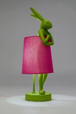 VEIOZĂ ANIMAL RABBIT VERDE/ROZ 50 CM
